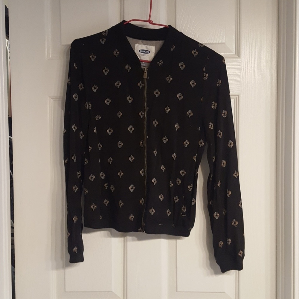 Black bomber jacket